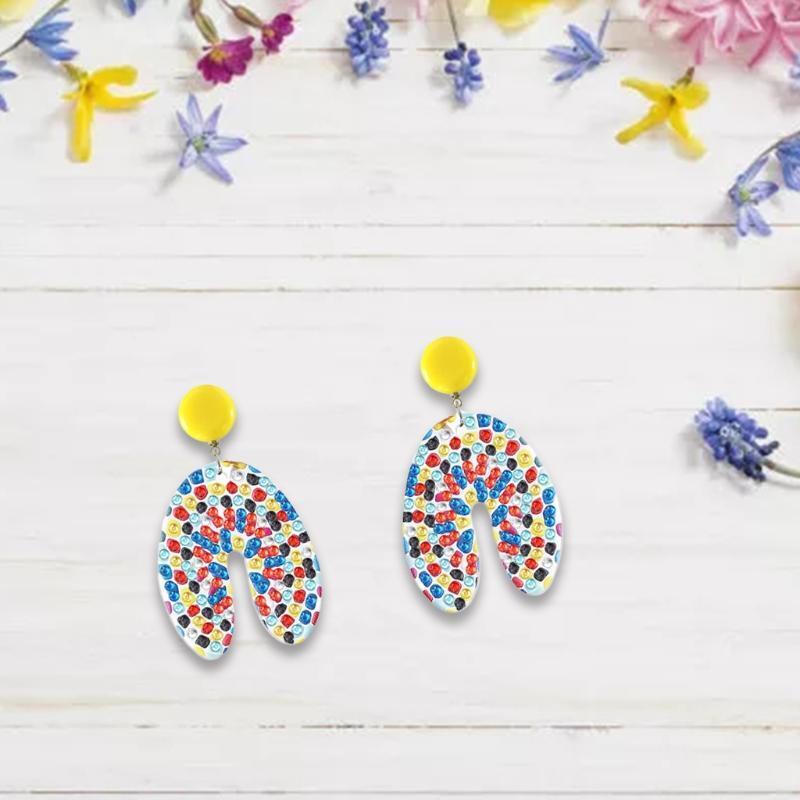 Rhinestone Drilling Ear Dangles Women Jewelry Fashion Gifts Diamond Earrings