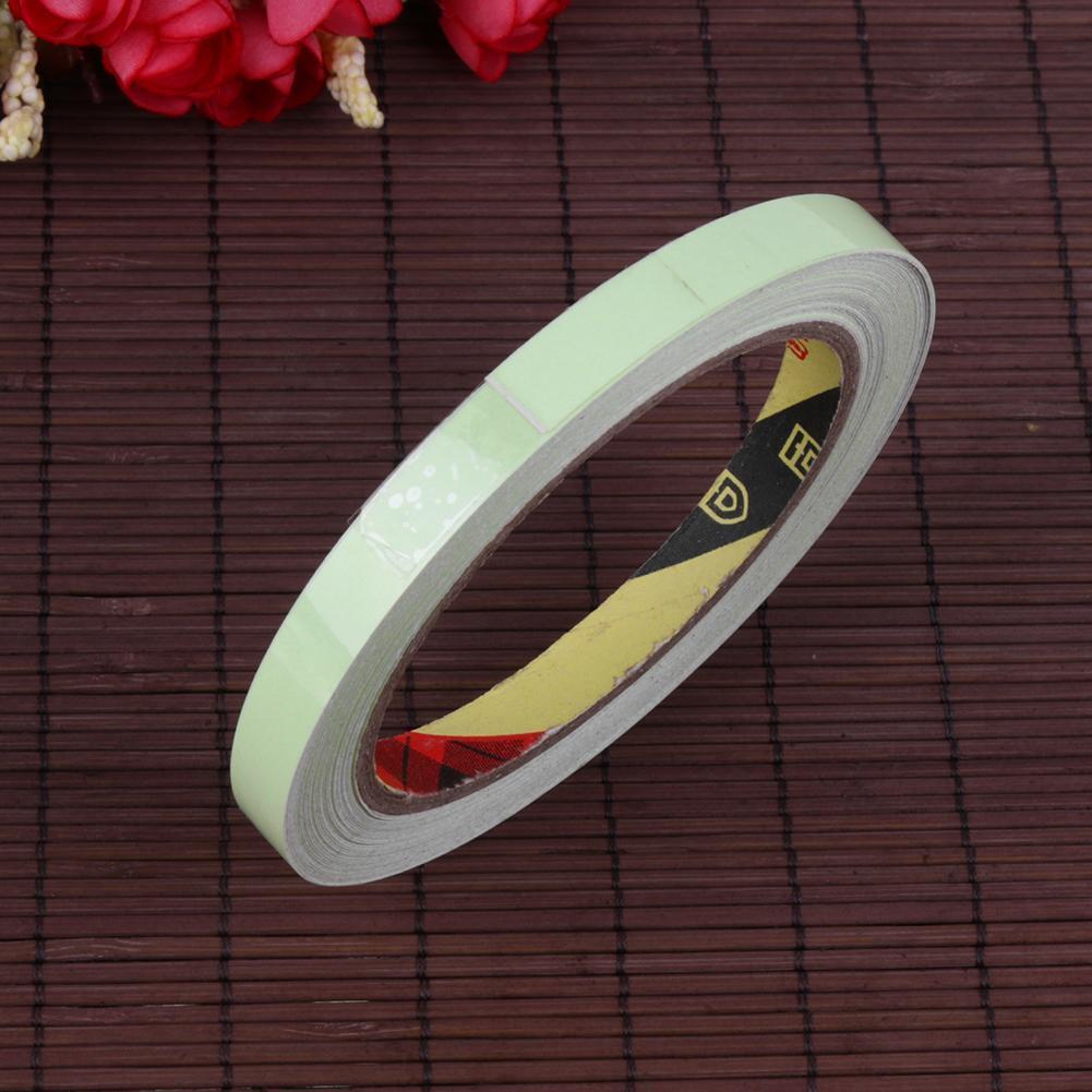 10m Luminous Warning Tape PET Night Vision Glow Tape Home Decor Tape(12mm)