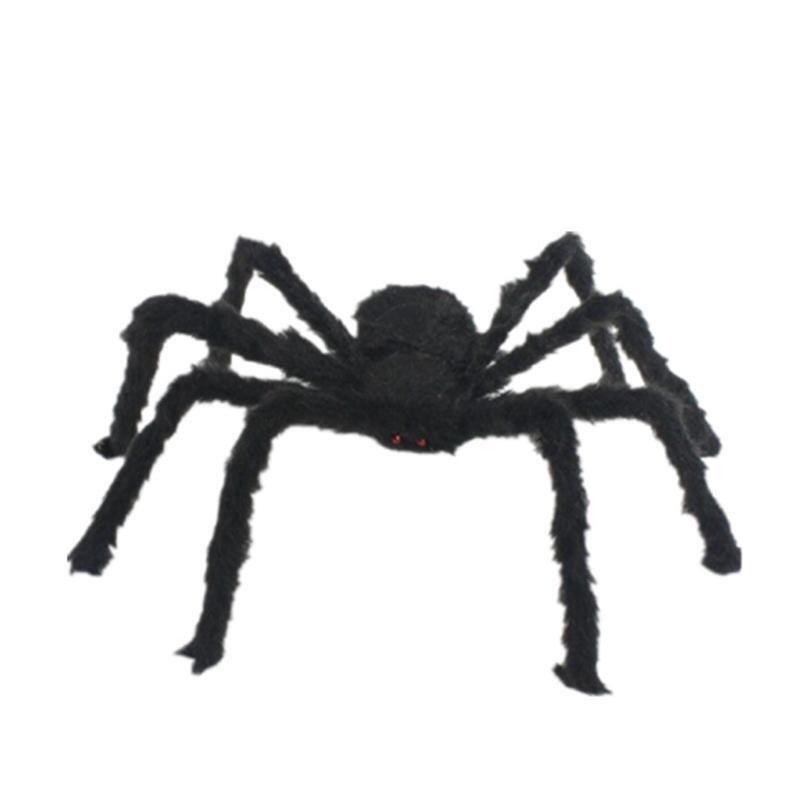 150cm Halloween Hairy Spider Scary Plush Giant Spiders for Haunted House Decor