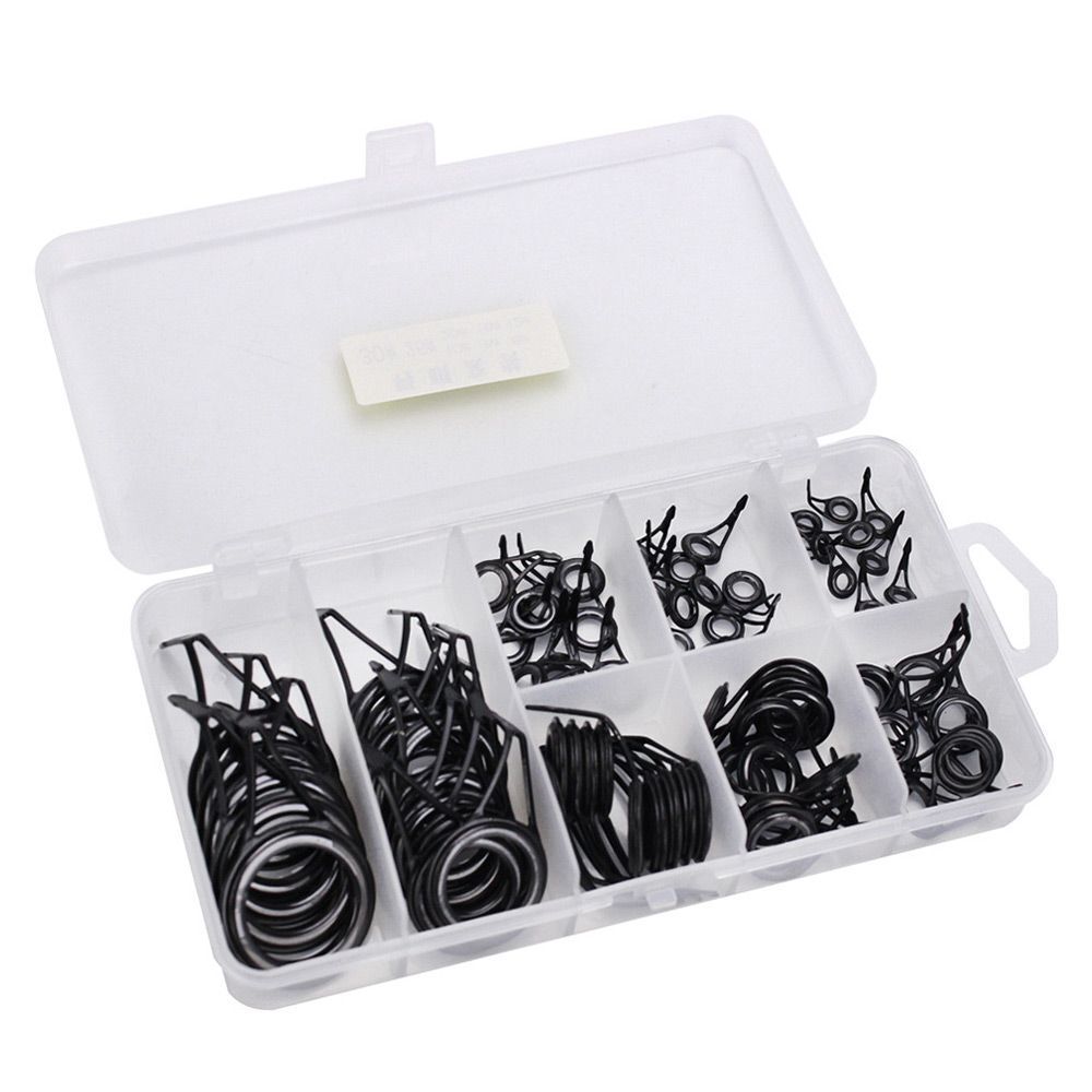 Fishing Rod Guide Tip Repair Kit Eye Ceramic Ring Tackle Box Accessories