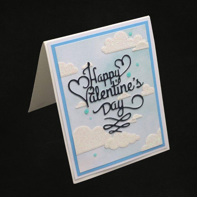 Happy Valentine's Day Metal Cutting Dies Stencil DIY Scrapbooking Album Stamp