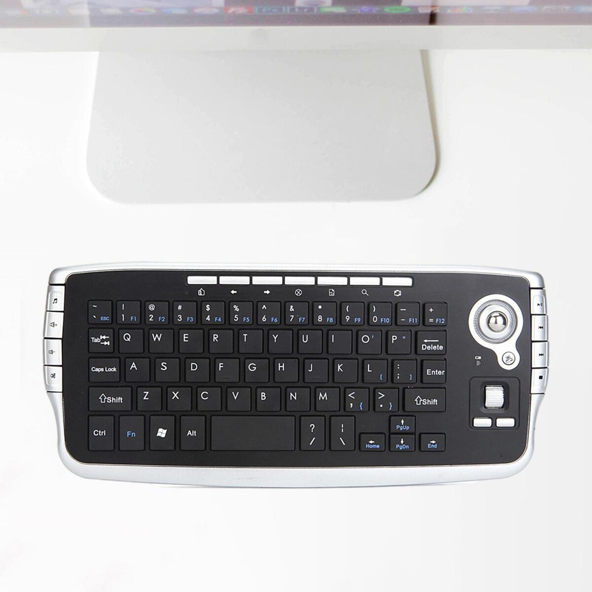 Blesiya Wilreless Keyboard Trackball Multi Function 78Keys for Notebook Tablet