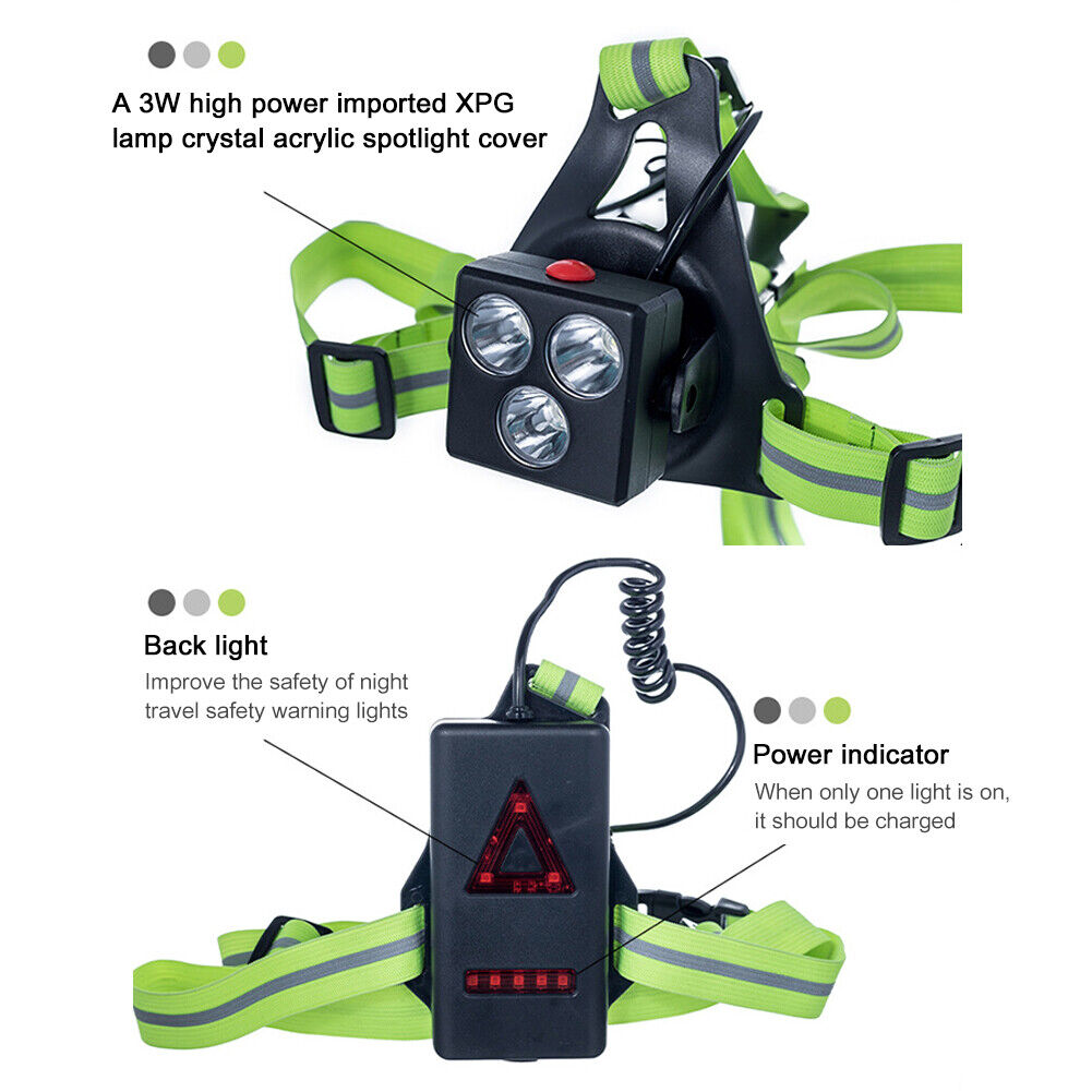 LED Running Light Rechargeable Waterproof Chest Lamp for Jogging Camping