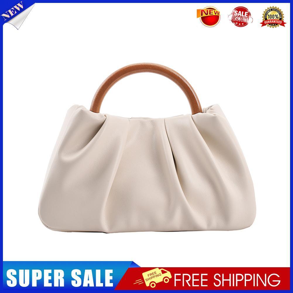 Korean Cloud Clutch Bag Pleated Handbag Women PU Small Purse Crossbody Bags