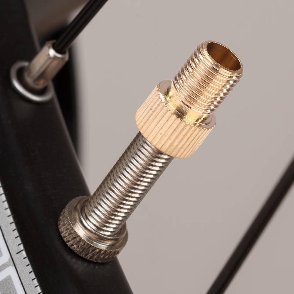 8pcs/set Aluminum Alloy Bike Valve Conversion Nozzles Bicycle Valve Adapter