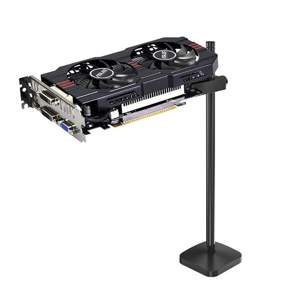 Aluminum Anodic Polishing VC-2 Graphics Card Holder Bracket Support (Black)