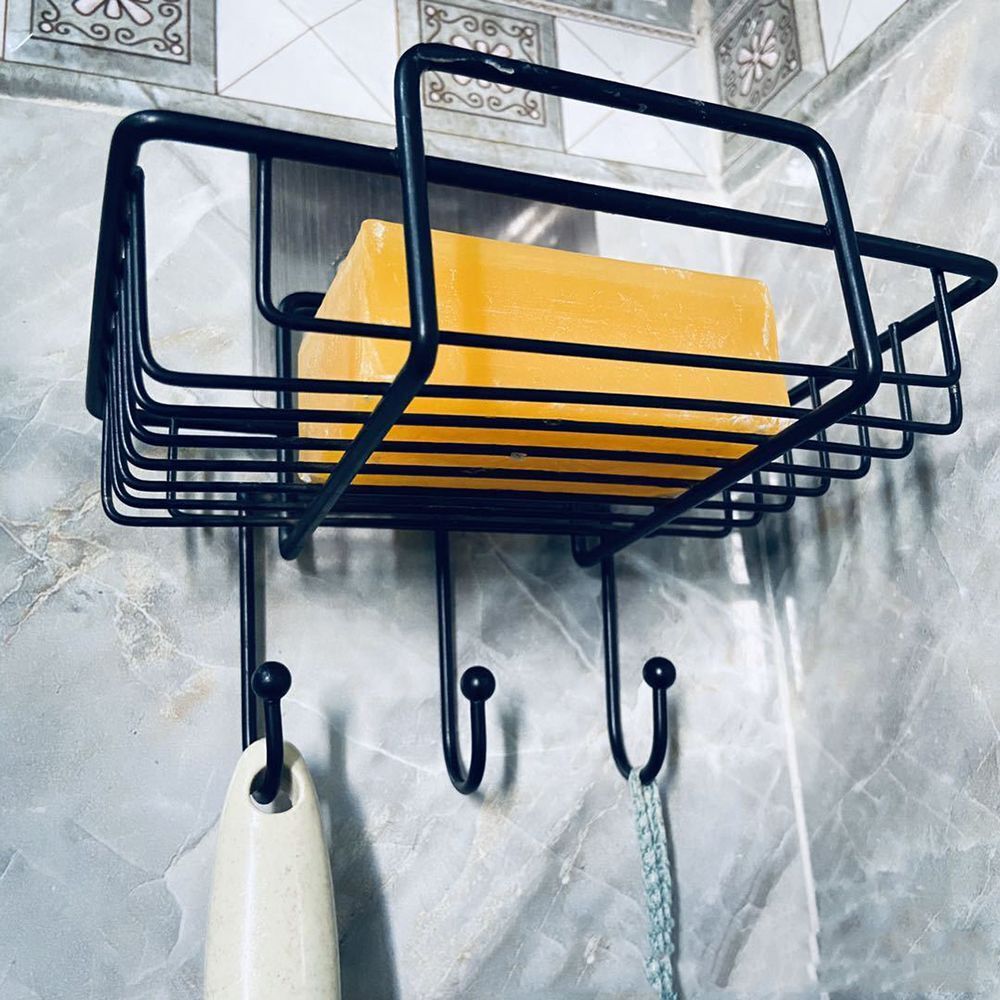 Accessories Iron Free Punching Soap Shelf Soap Holder Wall Hanging Storage Rack