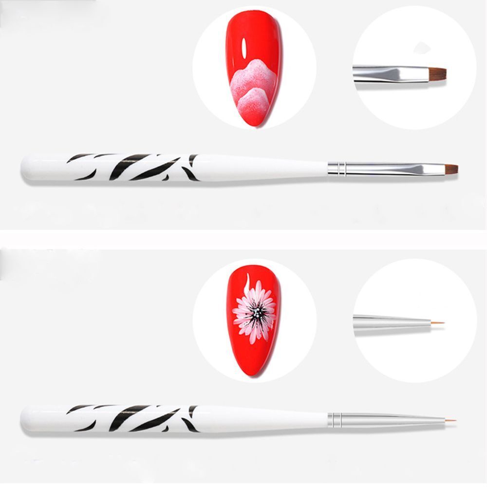 Extension Pen Carving Gel Brush Nail Art Brushes Drawing Pen Manicure Gel Brush