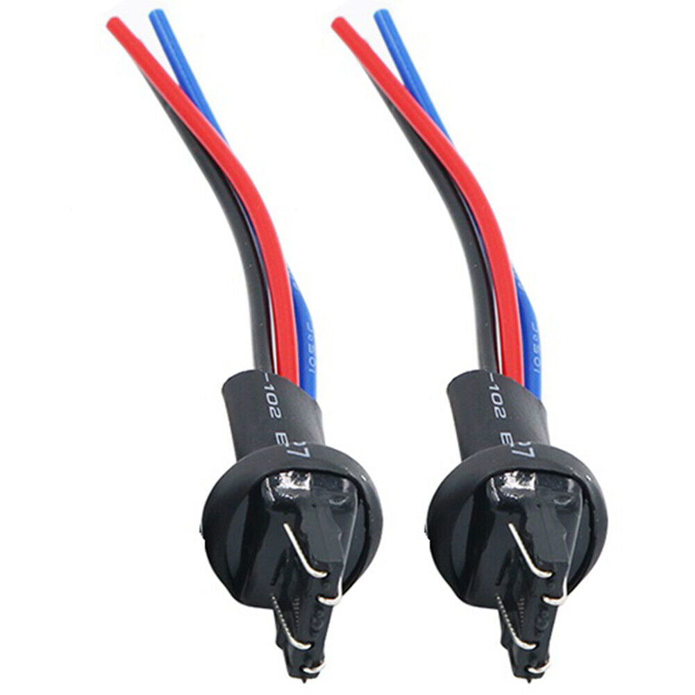 2pcs 7443 T20 Bulb Connector Male Adapter for Car Turn Signal Bulb Socket