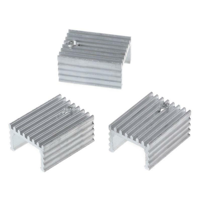 10Set TO-220 Cooling Radiator Aluminum Sheet Heatsink Transistor Heat Sink Pads
