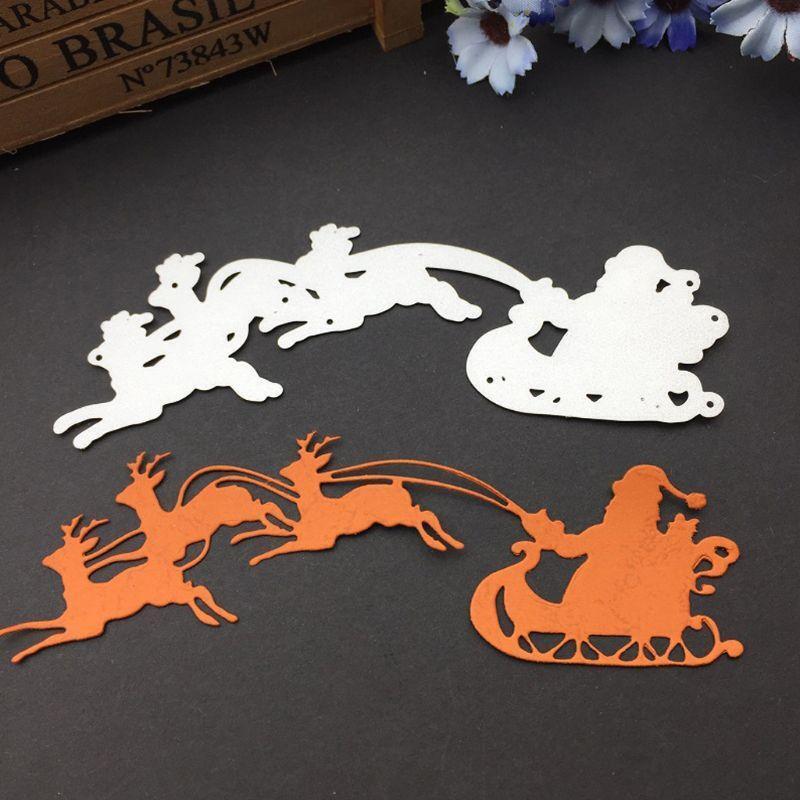 Santa Claus Deer Metal Cutting Dies Stencil DIY Scrapbooking Album Stamp Paper