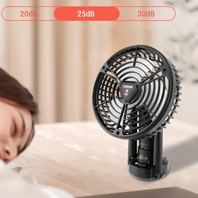 Portable Mini Fan 3 Gears Wind Desktop Cooler Flexible Tripod for Home Office