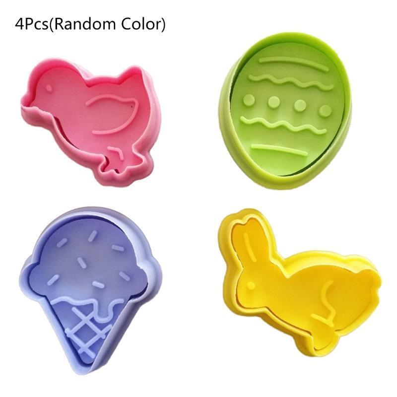 4 Pack Cookie Molds Cookie Stampers Biscuit Stamper Biscuit Cutter Cookie Cutter