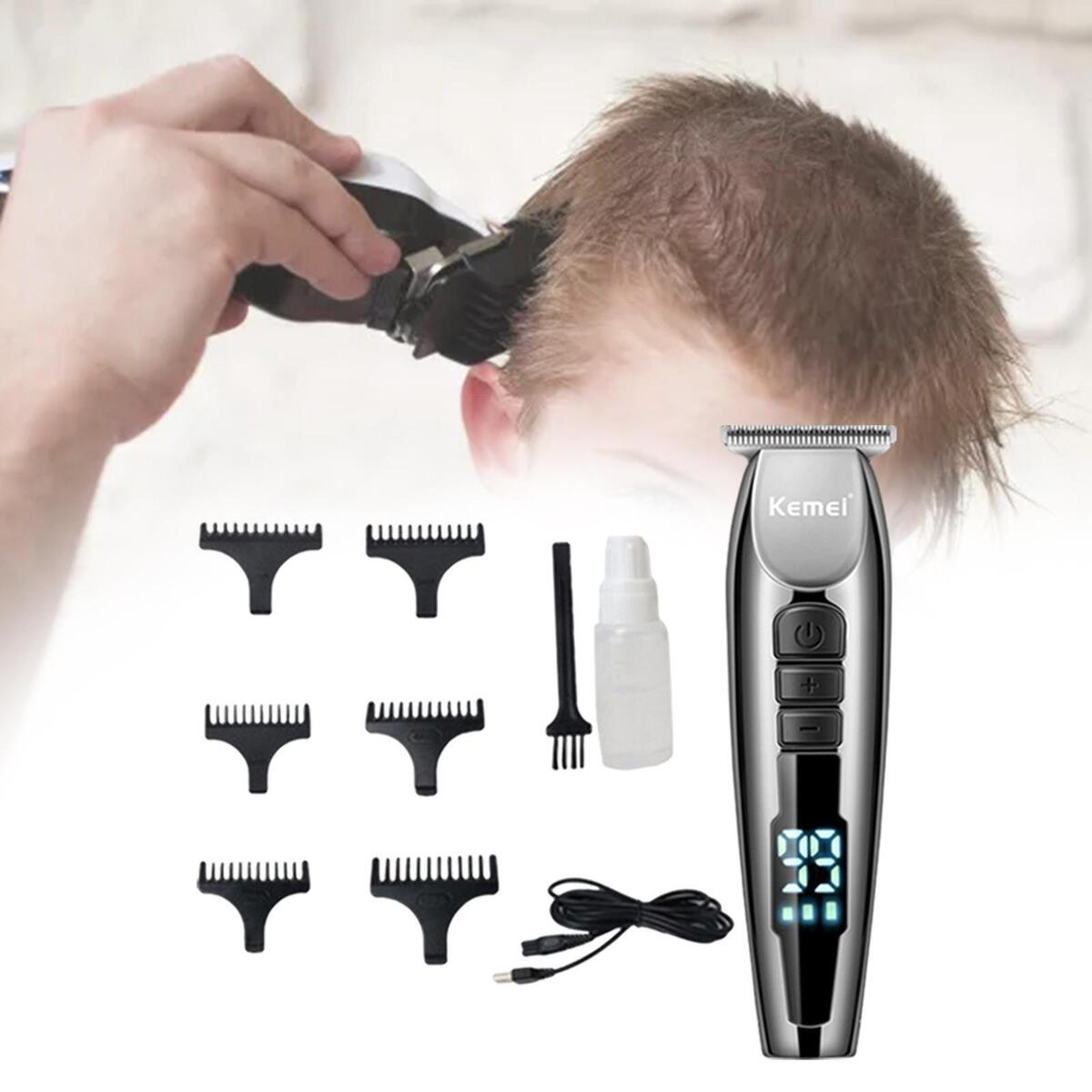 Powerful Electric Hair Clippers Gromming Kit Low Noise Cordless USB Rechargeable