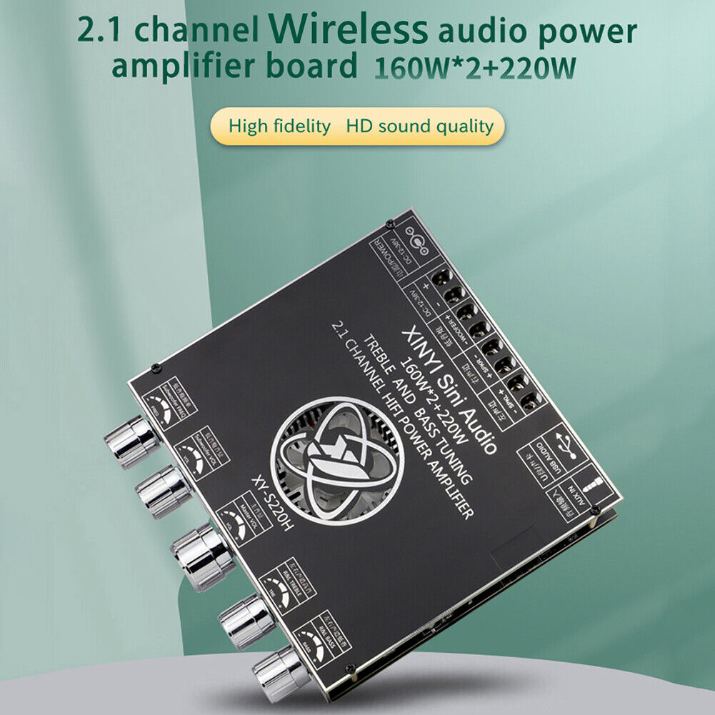 XY-S220H 2x160W+220W Bluetooth-compatible 5.1 Power Amplifier Board AUX AMP