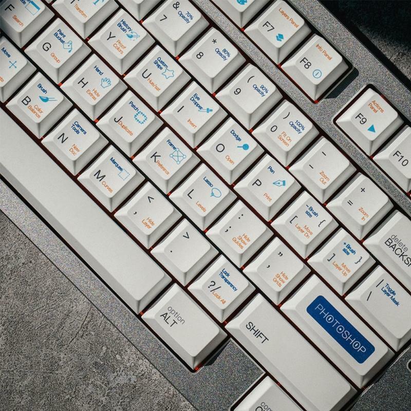 136Keys Cherry Profile Custom Keycap PBT Dye Sublimation for Mechanical Keyboard