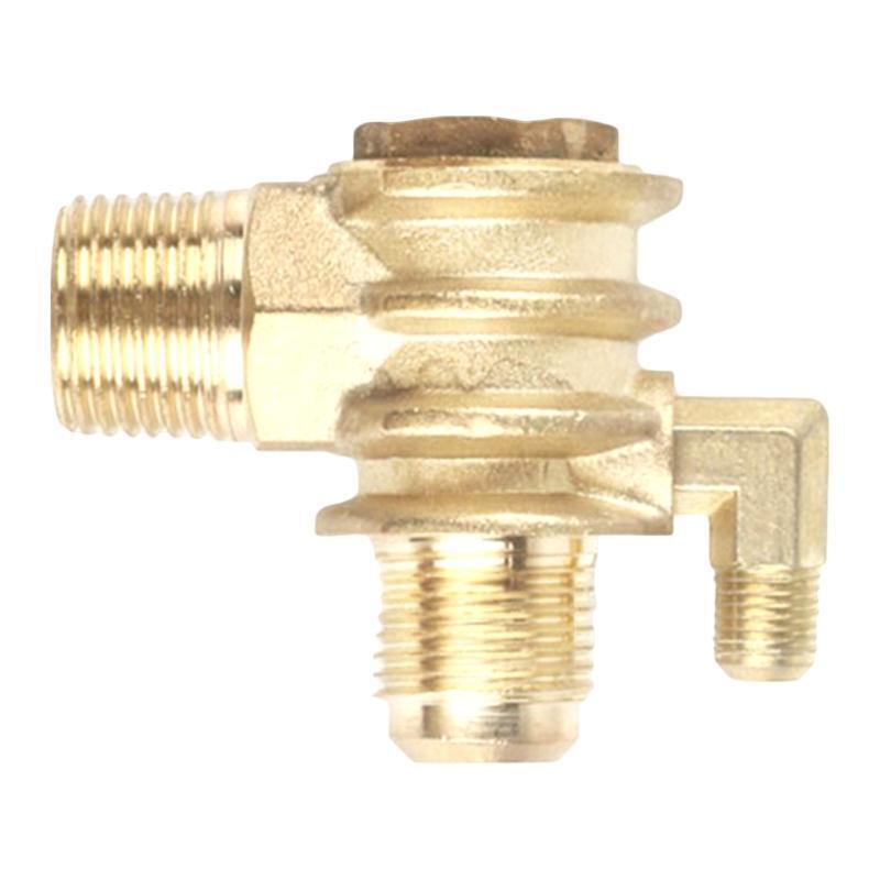 3-Way Air Compressor Check Valve Male Threaded Tube Connector Tool Parts