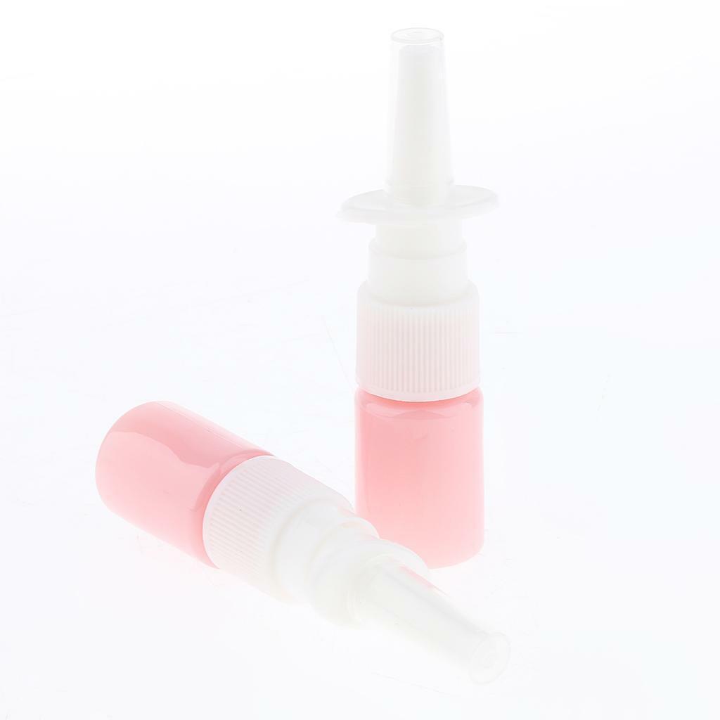 100Pcs 5ml Empty Plastic Nasal Spray Bottles Sprayers Container Dispensing