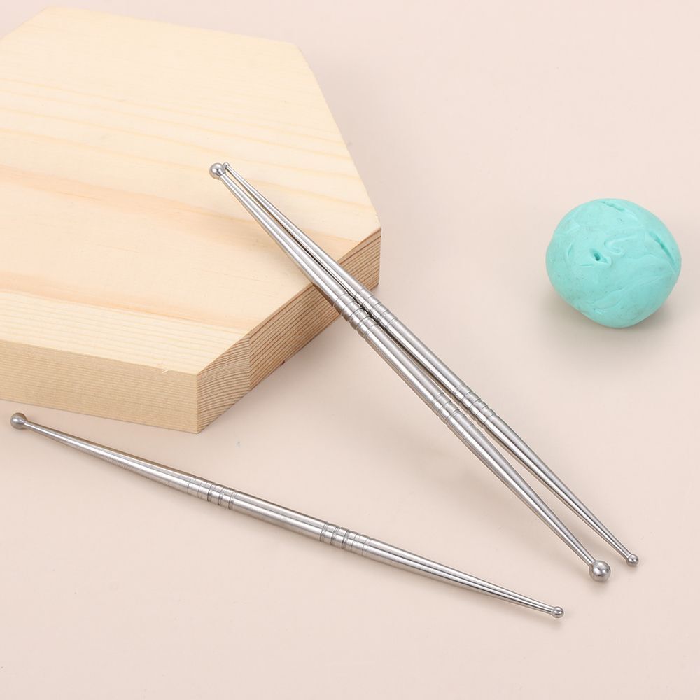 Steel Ceramic Sculpture Carving Needle Double Head  Clay Rod Pottery Tool