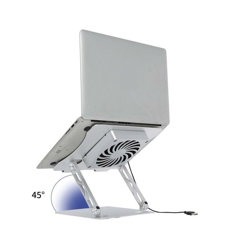 Foldable Holder Bracket Ergonomic Stand Laptop Cooler Fan Riser Stand Portable