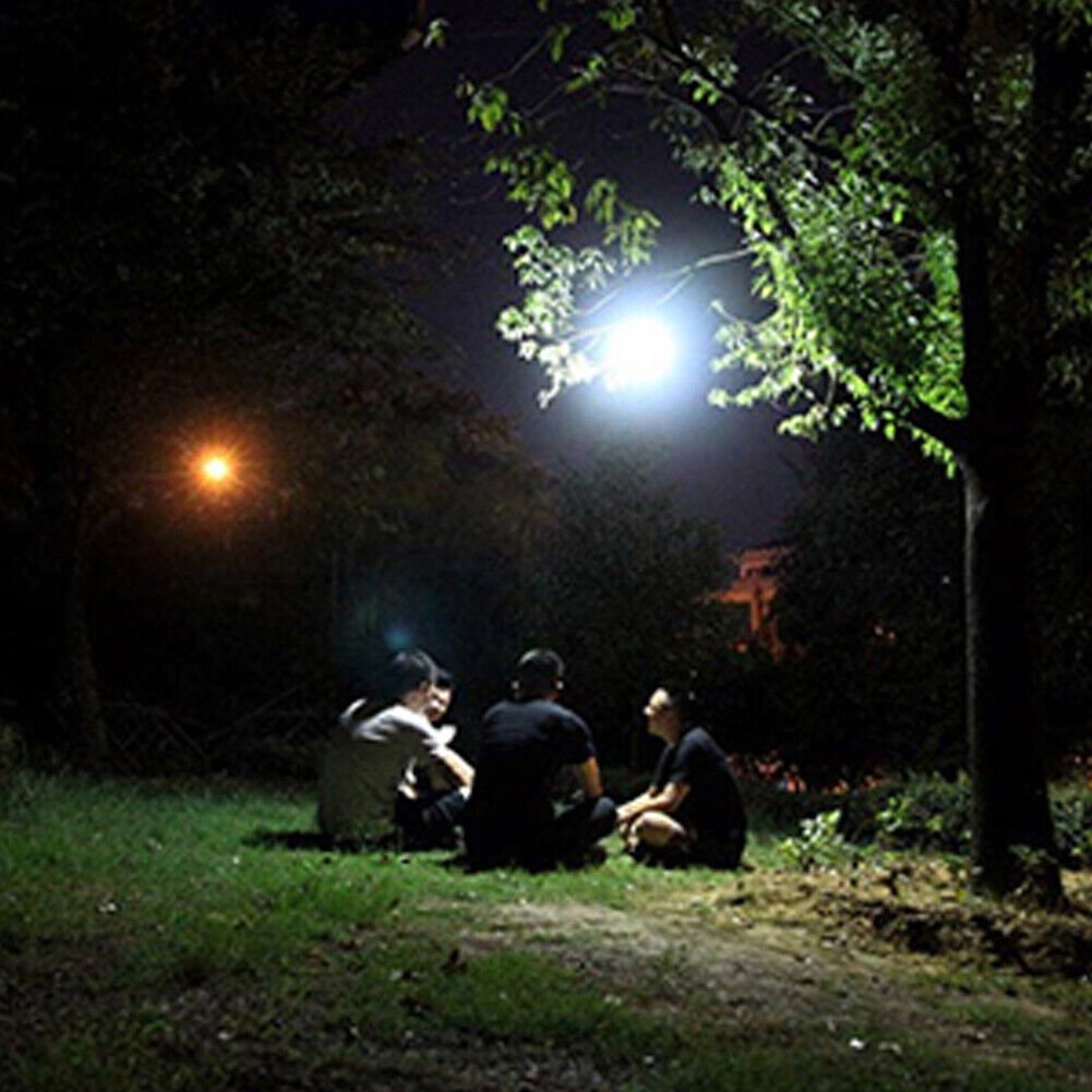 Solar LED Camping Light USB Rechargeable Bulb Outdoor Searchlight Tent Lamp