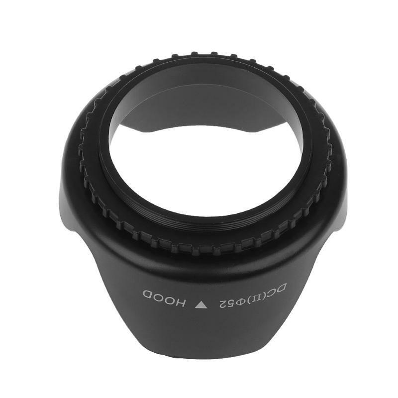 52mm Screwed Flower Petal Sunshade Lens Hood For Nikon Sony DSLR Camera