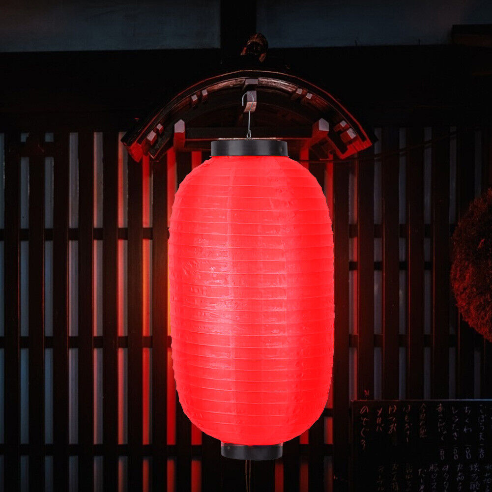4x Japanese Sushi Lantern Restaurant Bar Festival Hanging Decor (D Red)