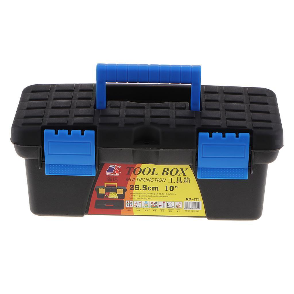 Strong Double Layer Tool Box Storage Organizer Trays Craft Supply Container
