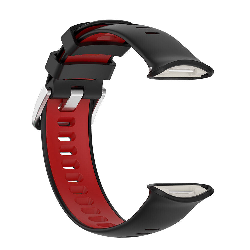 Silicone Strap for Polar Vantage V2 Watch Band Replacement (Black Red)