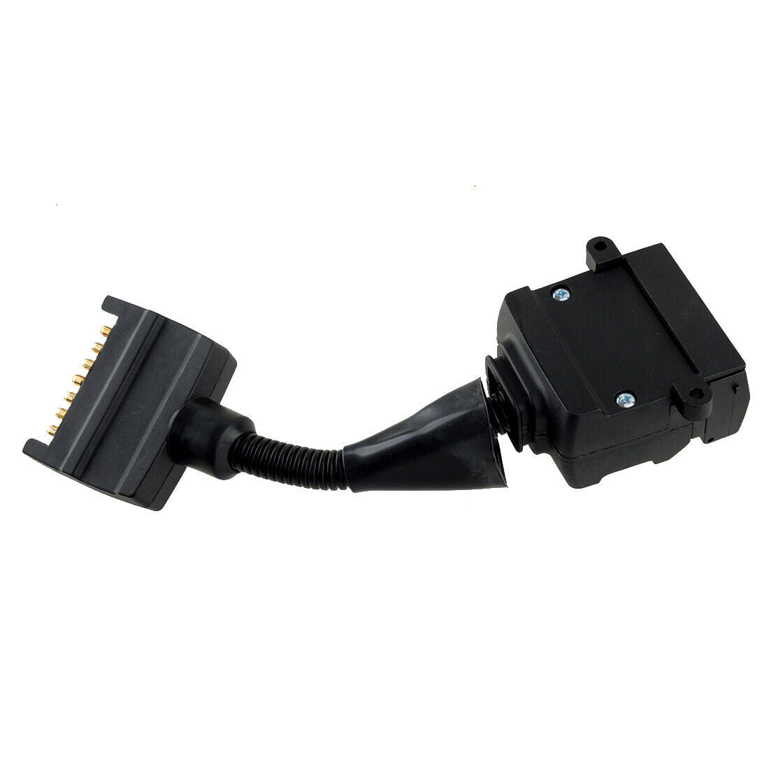 Trailer Adapter Plug Flat 7 Pin Male to 12 Pin Way Female Connector Truck Car RV