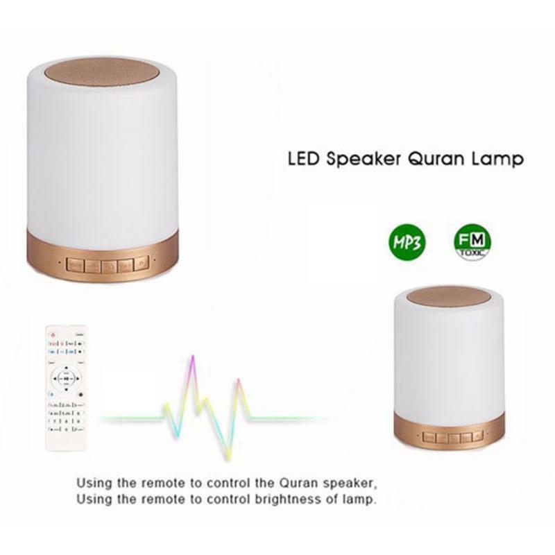 Colorful USB FM Radio Adjustable Small LED Lamp Bluetooth-compatible Speaker