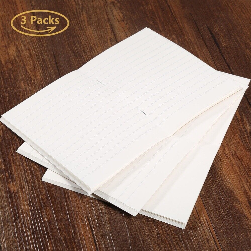 3 Set Blank Paper Refill For Travel Notepad Passport Notebook Diary Journal Memo