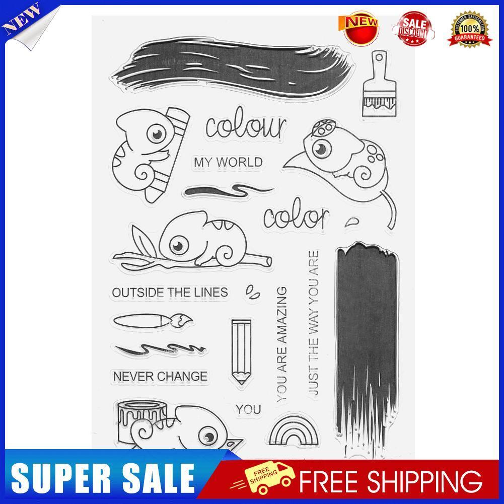 Frog Pattern DIY Transparent Silicone Seal Stamp Sheets Album Decor Gifts