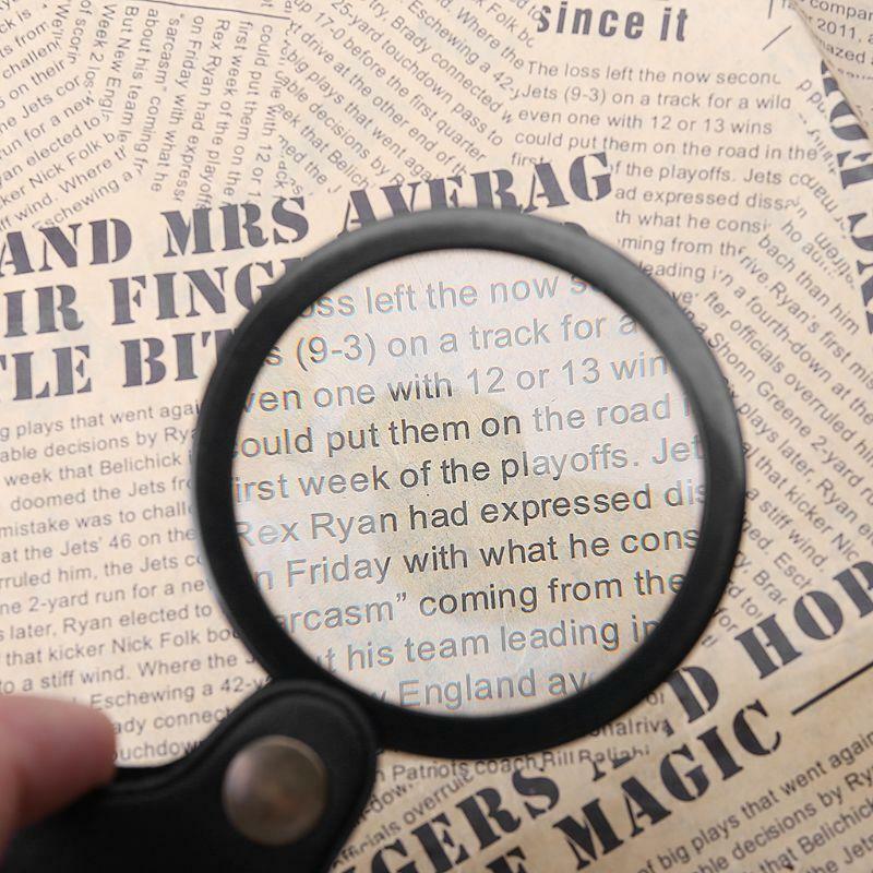 10X Portable Pocket Magnifier Foldable Read Jewelry Magnifying Glass Loupe Lens