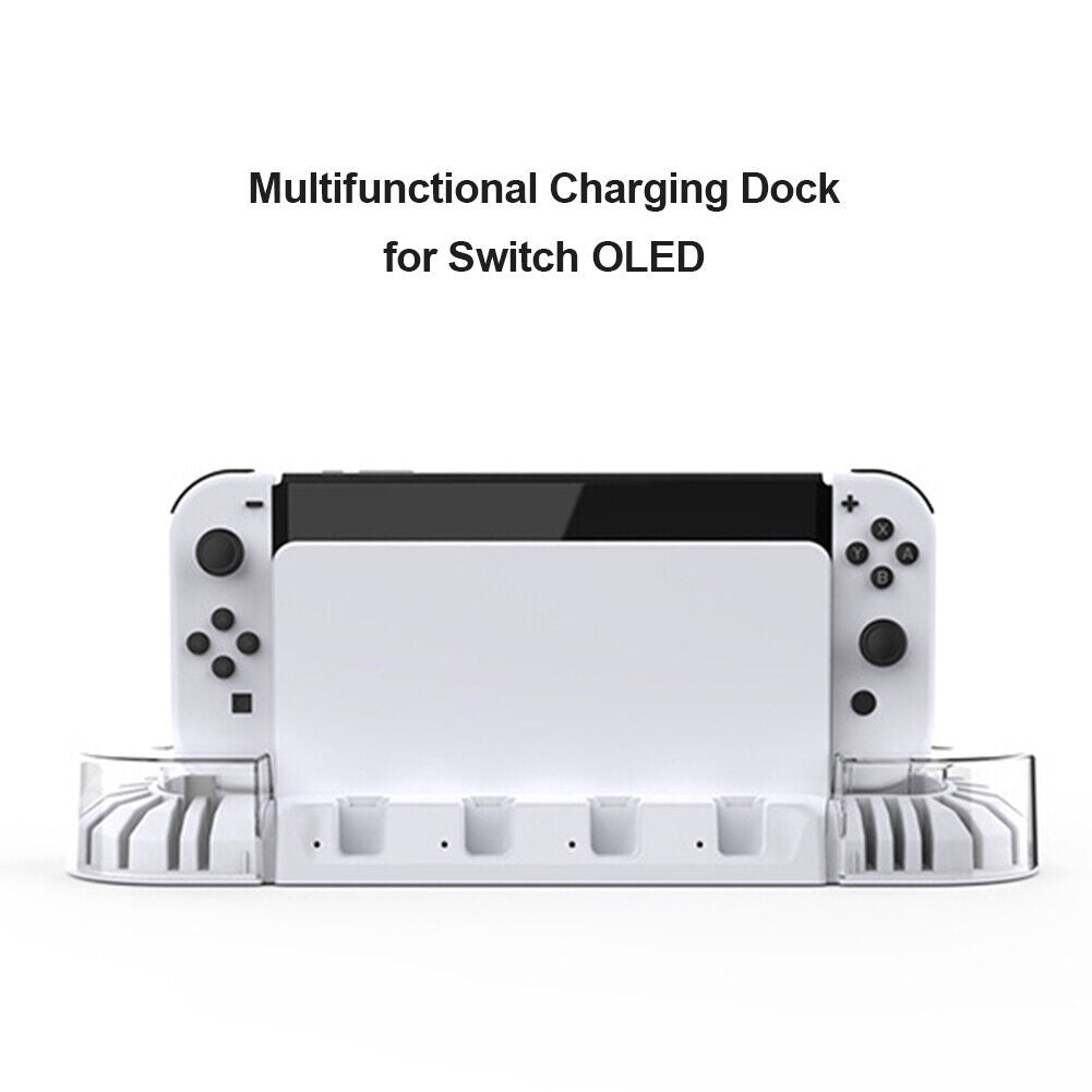 2pcs KJH-NS-079 Controller Charger Dock Game Card Holder for NS Switch OLED