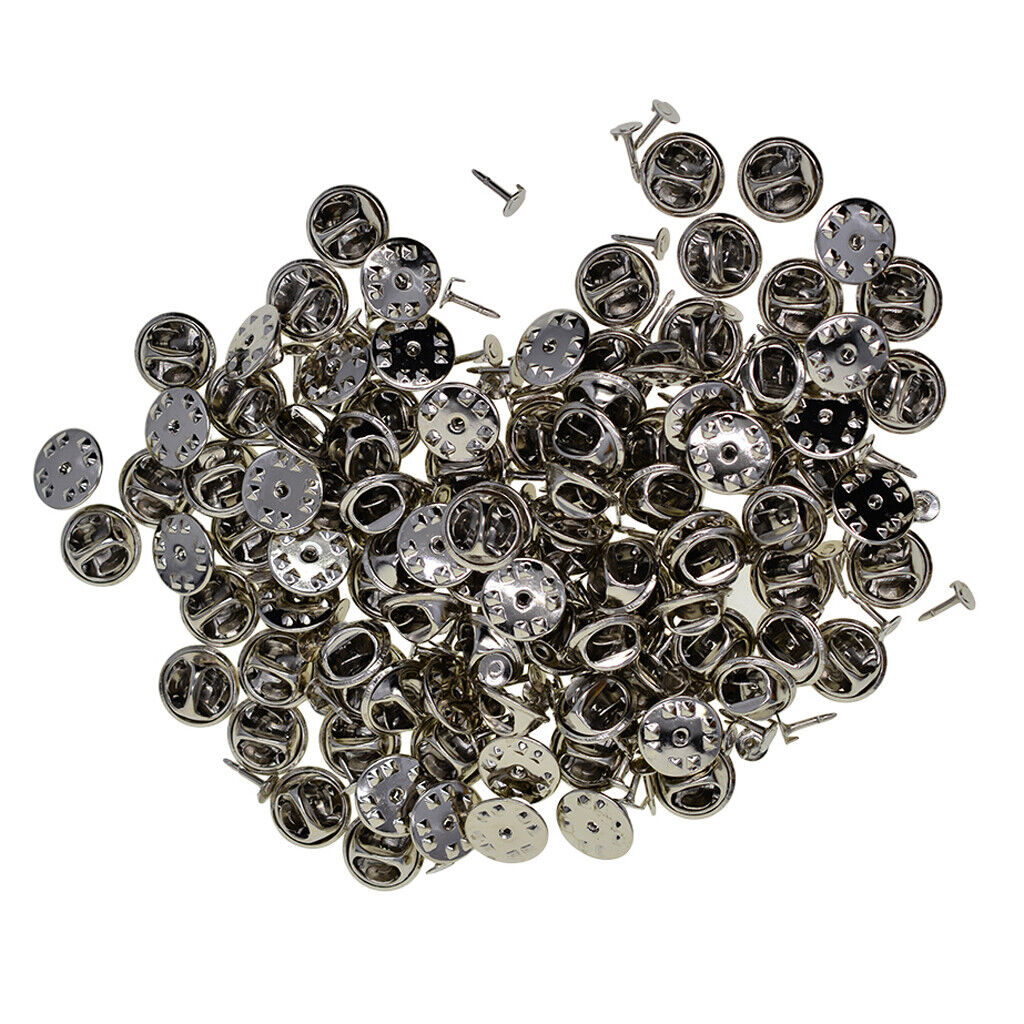 100    Tie Tacks Pin Backs Replacement with Blank  for Craft