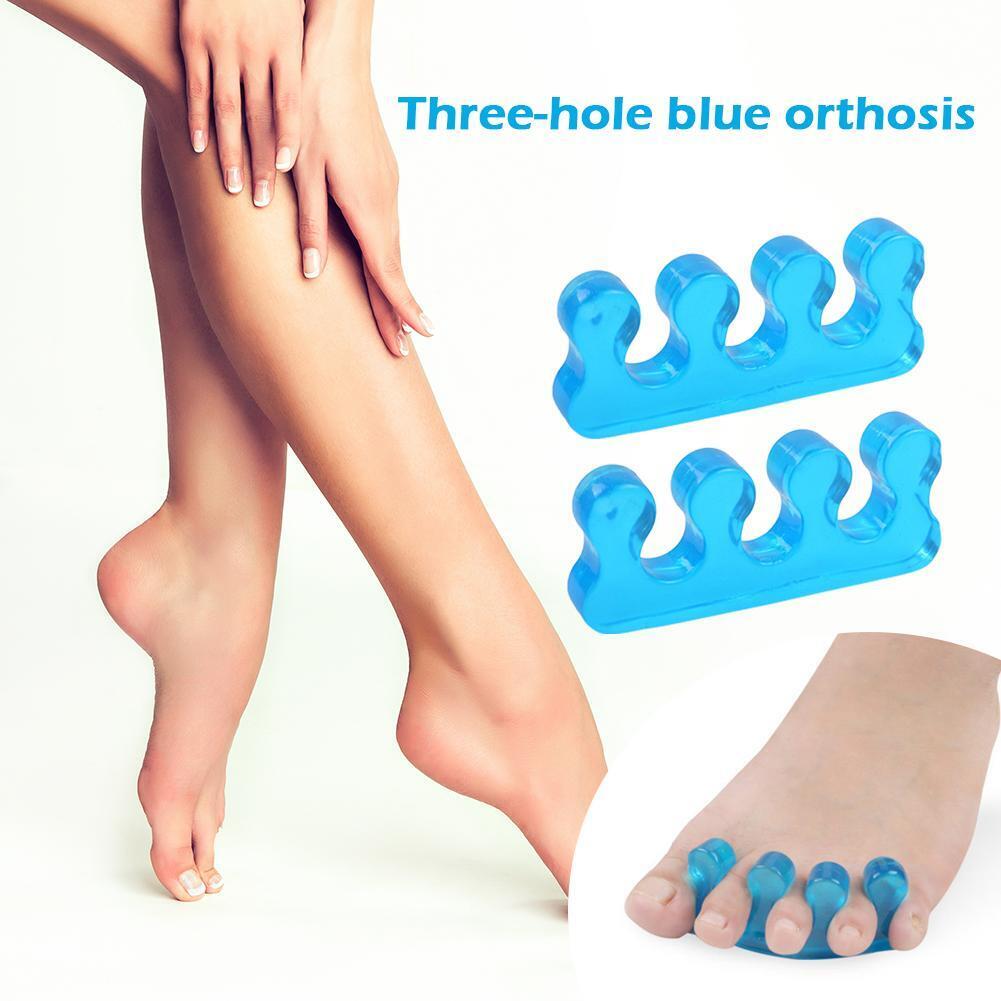 2pcs Soft Form Toe Separators Flexible Finger Spacer for Manicure Pedicure