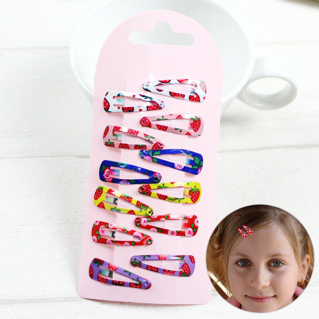 60x 3cm Kid Girl Baby Mini Snap Hair Clip Hairpin Barrette Headwear Accessory Li