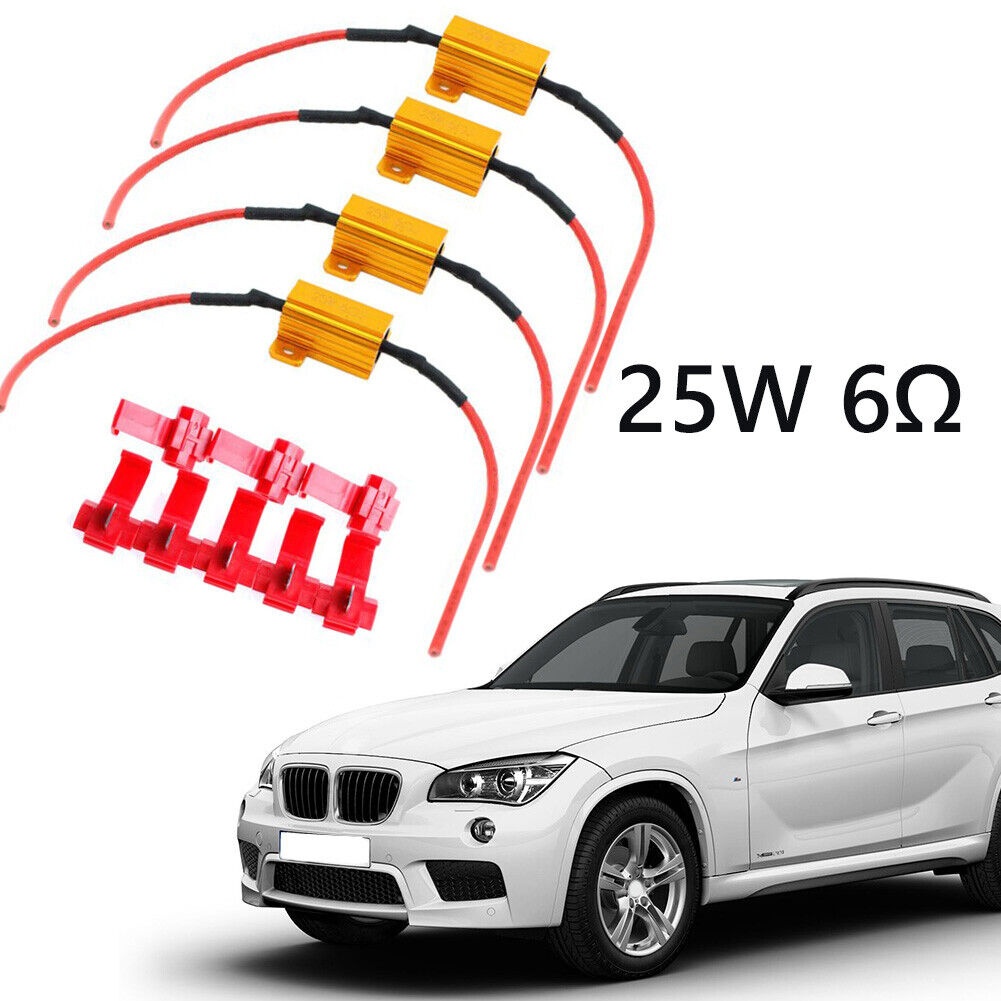 2pcs 25W 6ohm LED Car Light Resistance Load Resistors for Turn Signal Lamp
