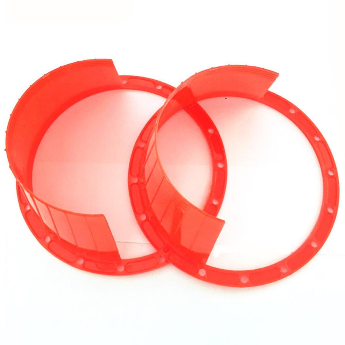 Pair Waterproof Car Audio 6.5'' Dia Speaker Spacers Extender Rings - Red