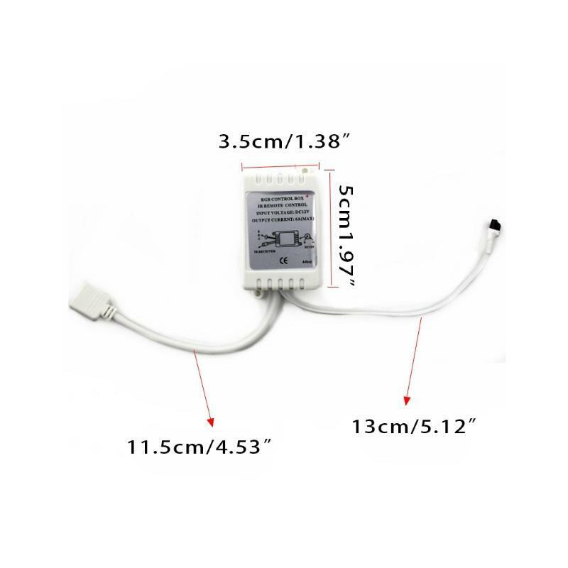 RGB LED Strip Controller Replacement 44 Keys Remote Control for Home Strip Light