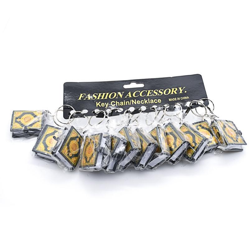 Mini Ark Quran Keychain Nice Book Real Paper Can Read Arabic the Koran Keychain