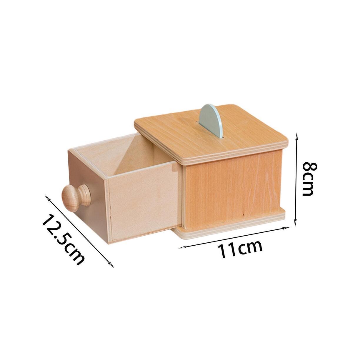 Montessori Coin Box Hand Eye Coordination Fine Motor Skills for Toddler