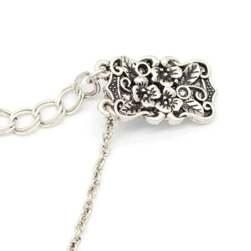 Exquisite Metal Buckle Pendant Chain Scarf Clip Fashion Sweater Chain Jewelry