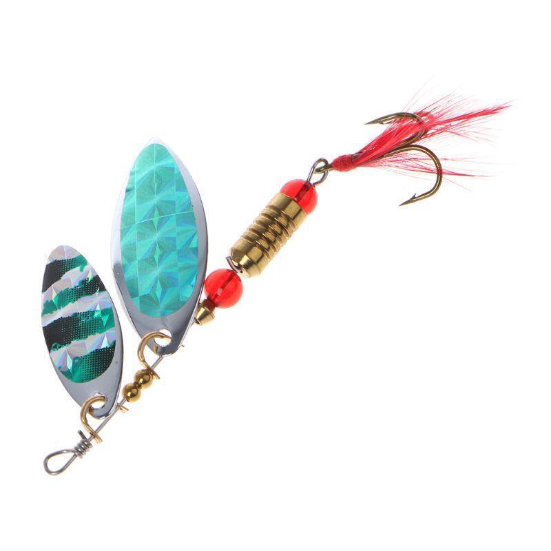 1pc New Sinking Lifelike Fishing Lure Paillette Tackle Treble Hook Spinner Bait