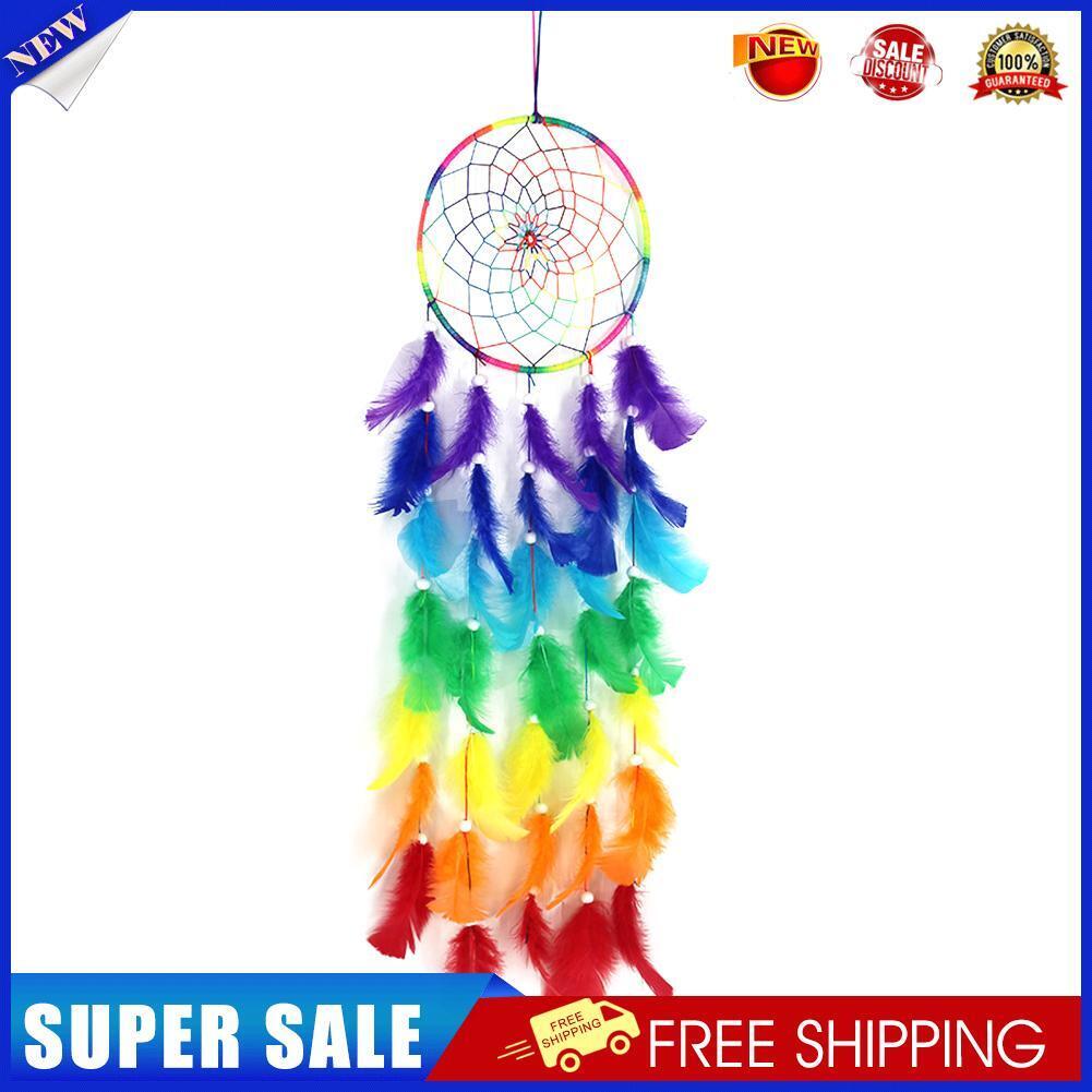 Colorful Feather Pendant Bohemia Style Tapestry Dream Catcher Wedding Gift