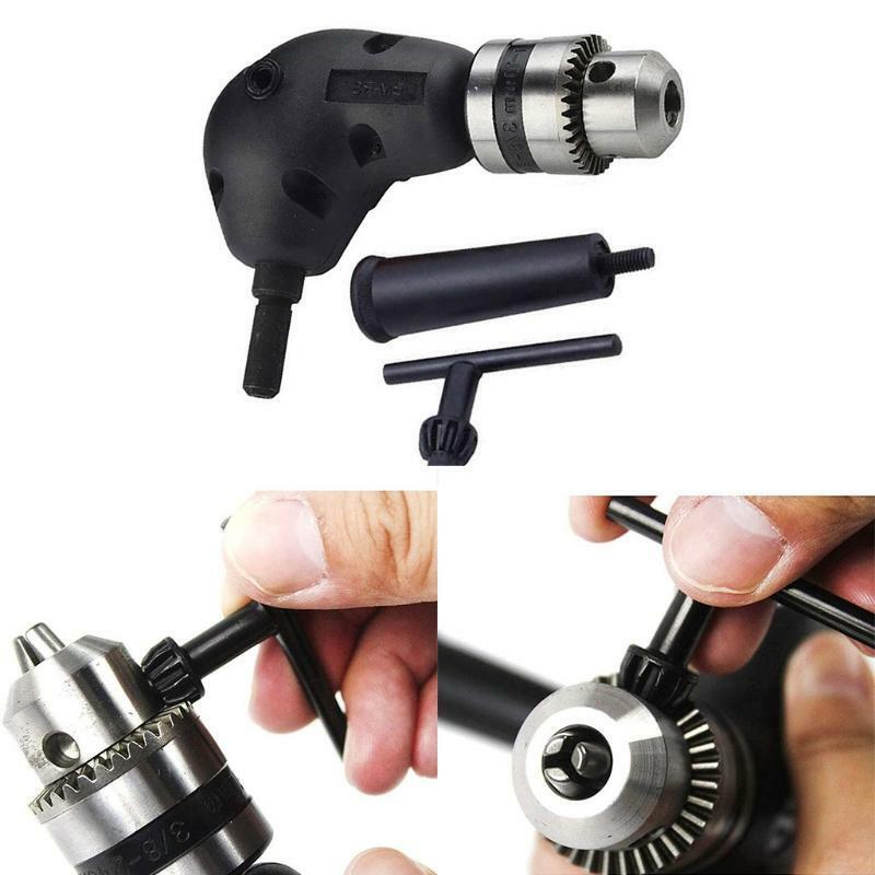 Durable Right Angle Extension Screwdriver Socket Adapter Drill Attachment Tool
