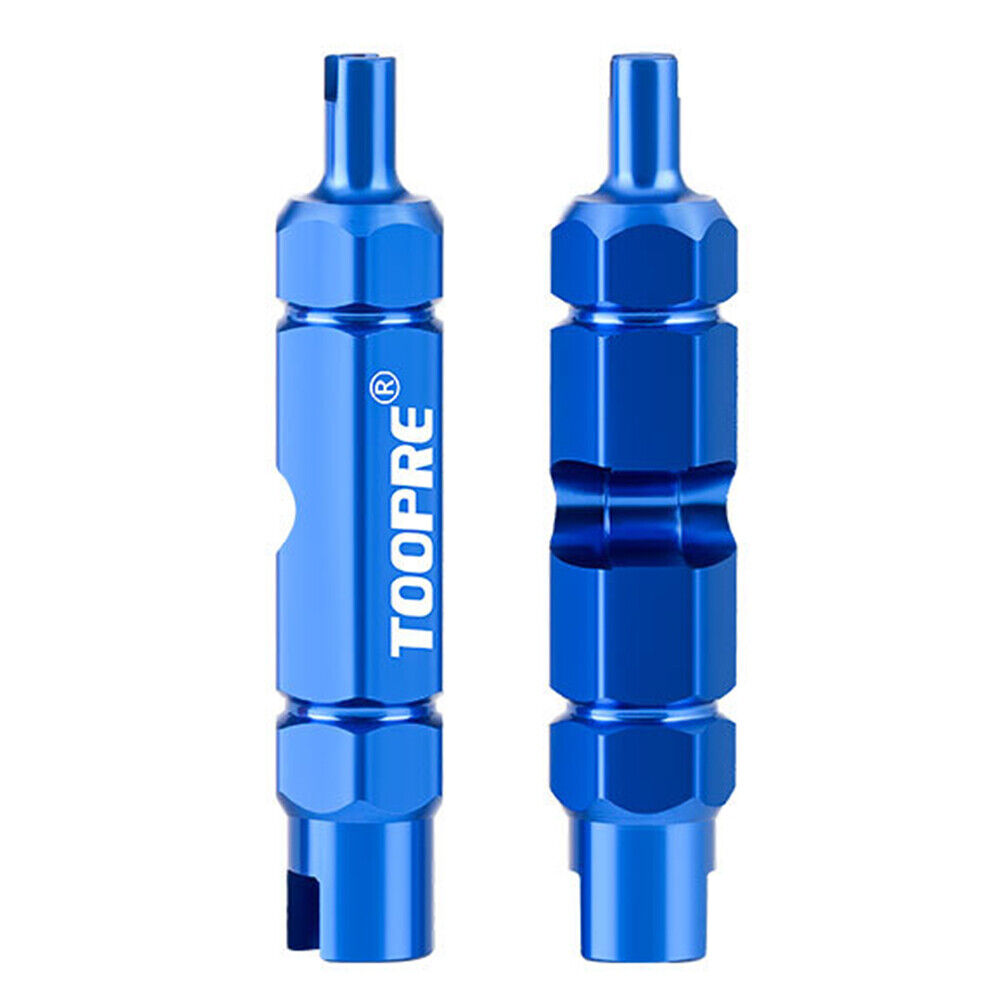 TOOPRE Bicycle Bike Valve Core Tube Wrench Nozzle Removal Tool (Blue)