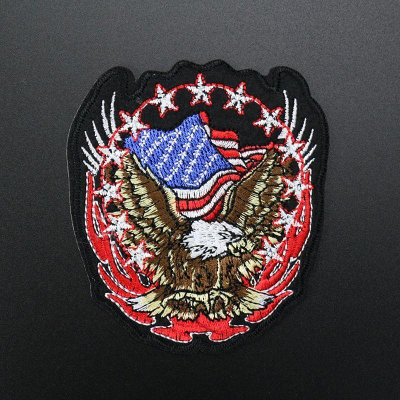American Eagle Army Badge Punk Rock Bike Patch Large Embroidery Biker Patch