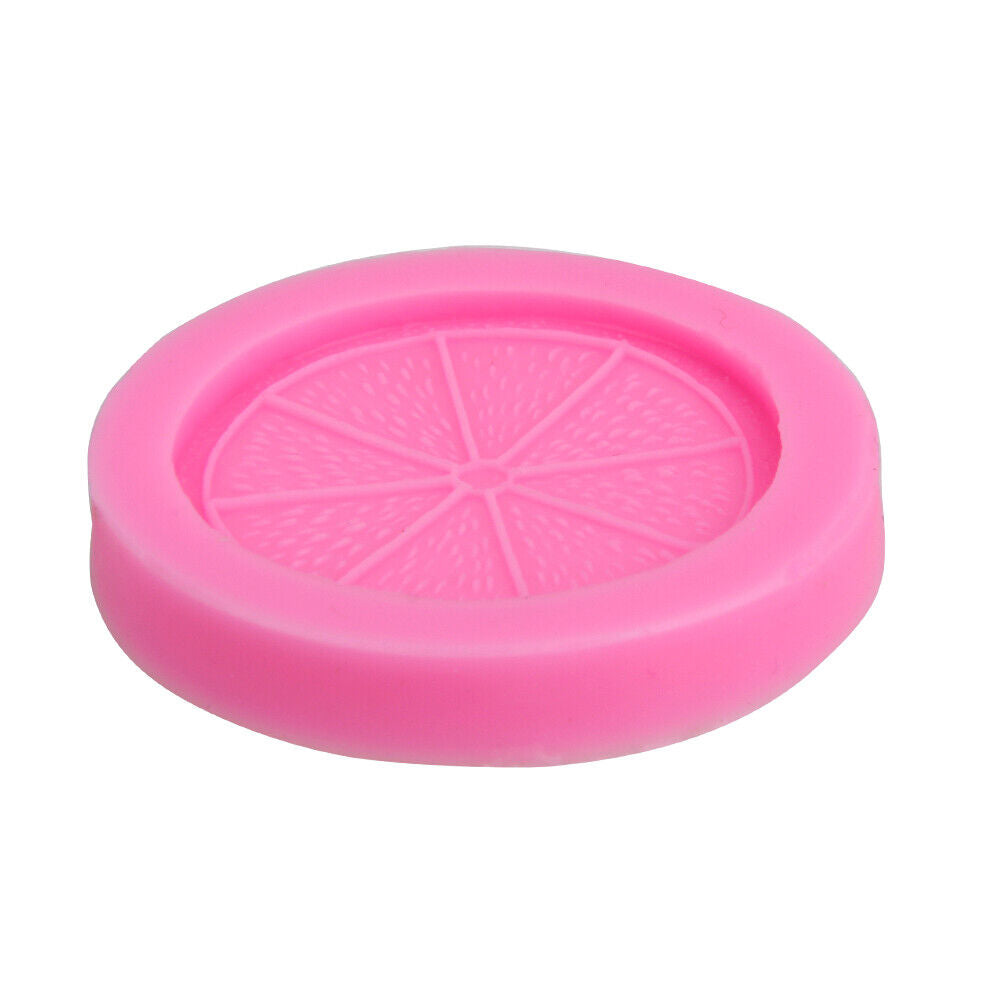 New Silicone Lemon Slices Fruit Mold Chocolate Fondant Cake Mould Decor Too